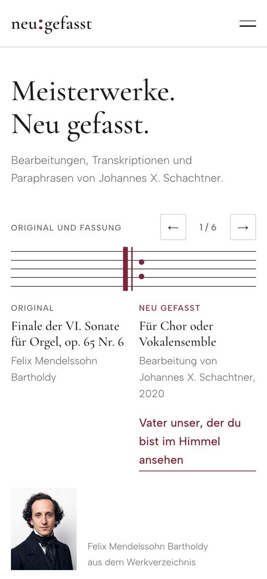 Startseite von neu:gefasst, Johannes X. Schachtner am Handy